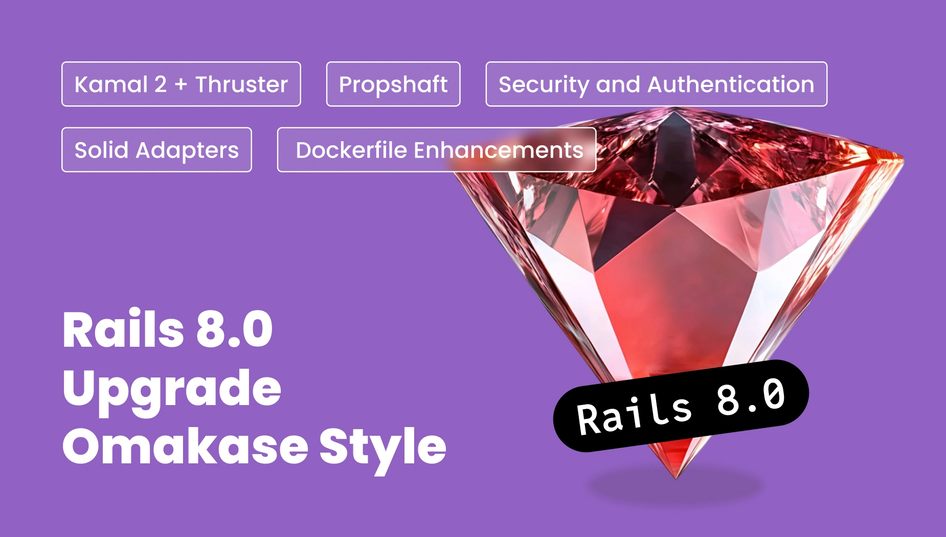 A cover image for the article Rails 8.0 Upgrade Omakase Style