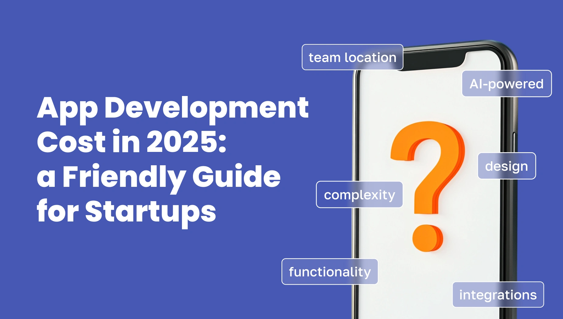 A cover image for the article App Development Cost in 2025