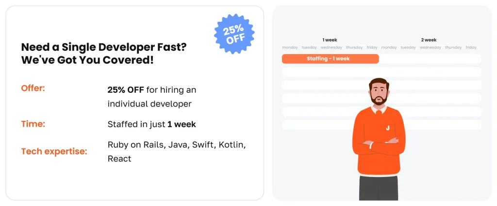 An Individual Developer with 25% OFF