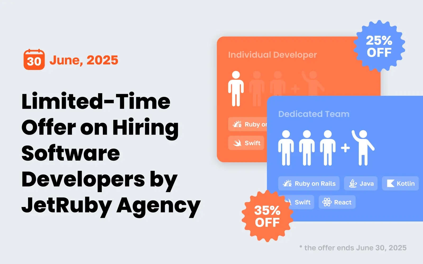 Limited-Time Offer on Hiring Software Developers by JetRuby Agency