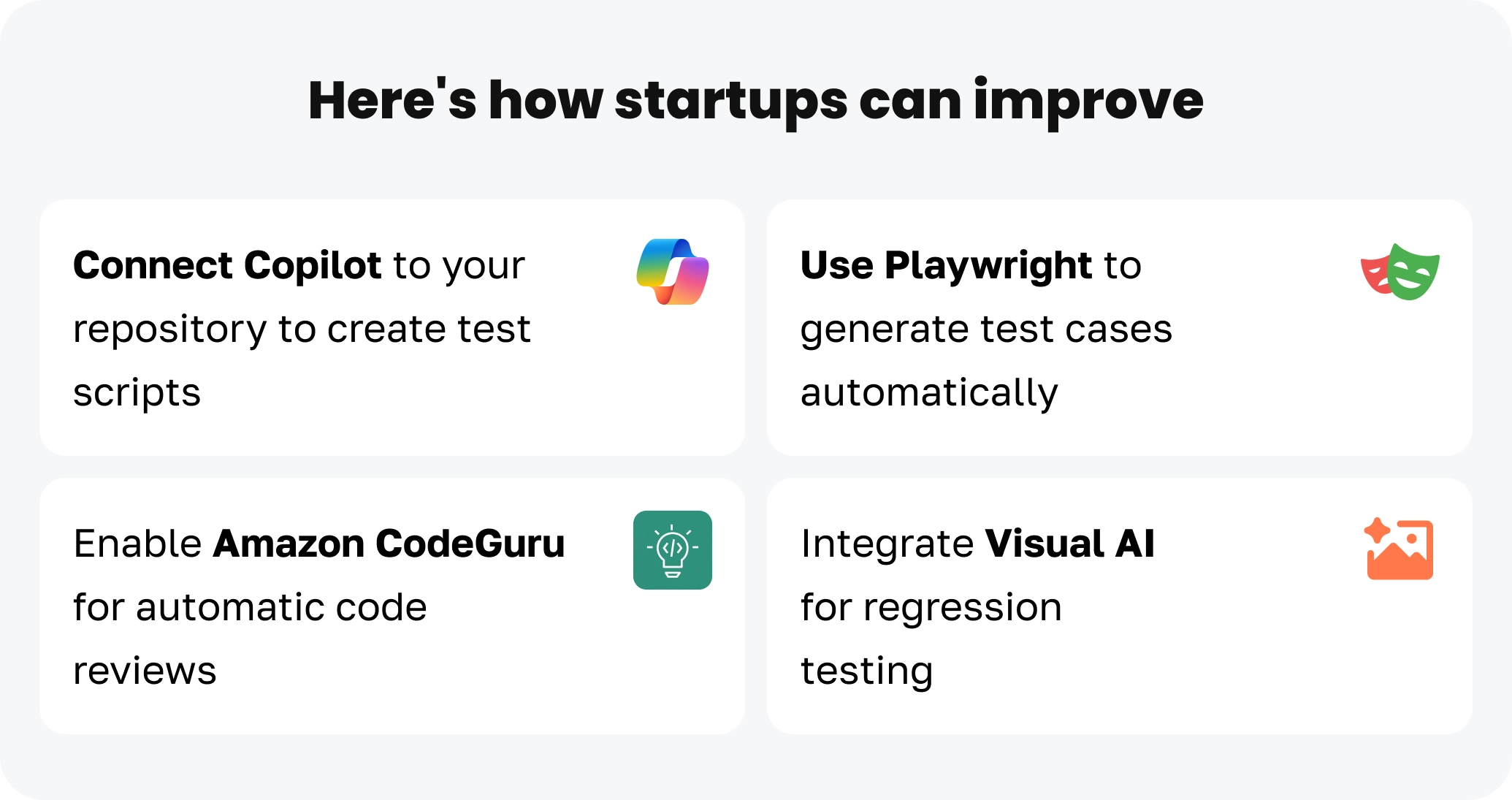 How Startups can Improve with AI for the article AI Roadmap for AI App Development 2025: Smarter Web & Mobile Apps