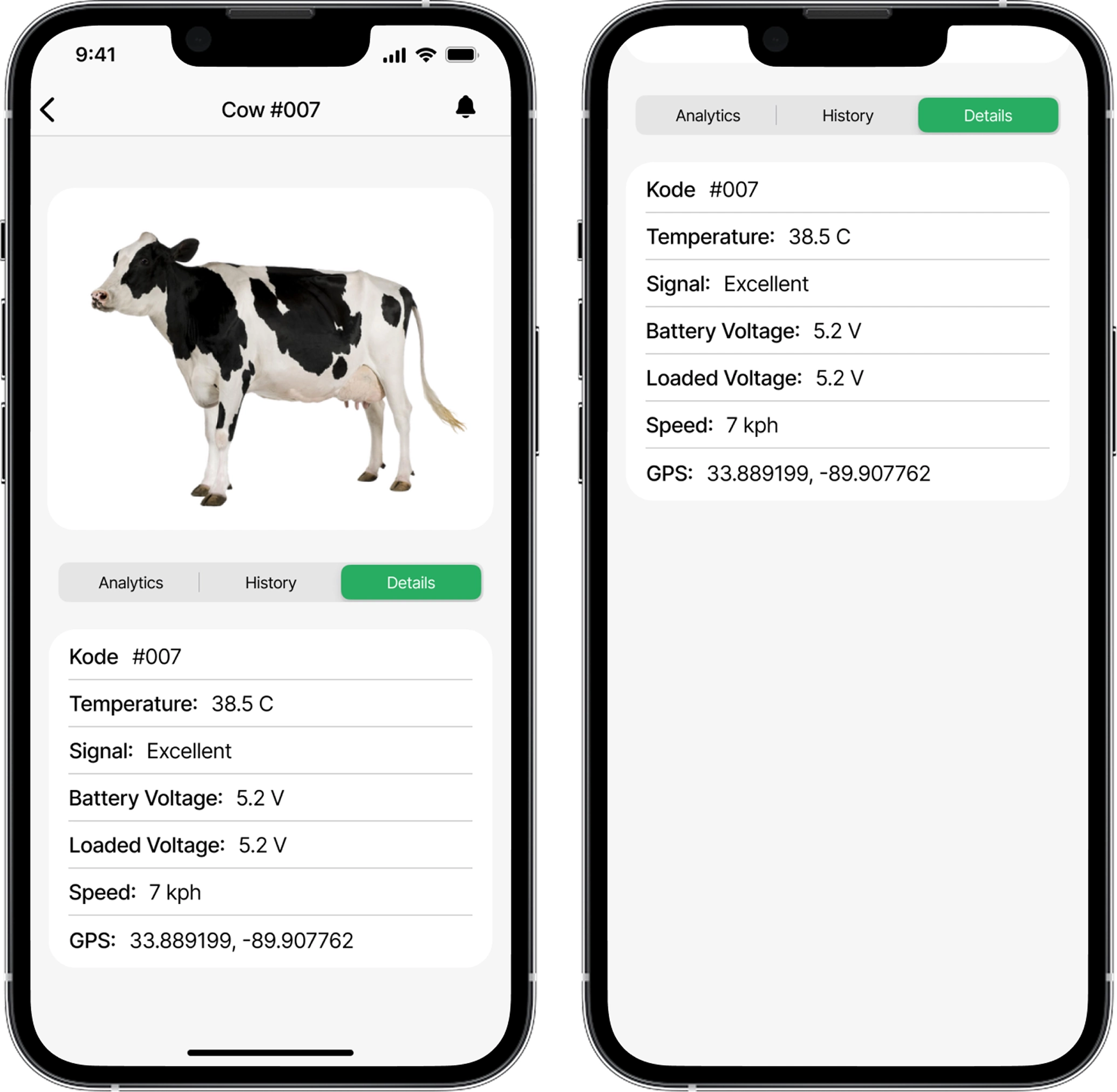 Cattle Health & Productivity Monitoring platform for the article AI Roadmap for AI App Development 2025: Smarter Web & Mobile Apps