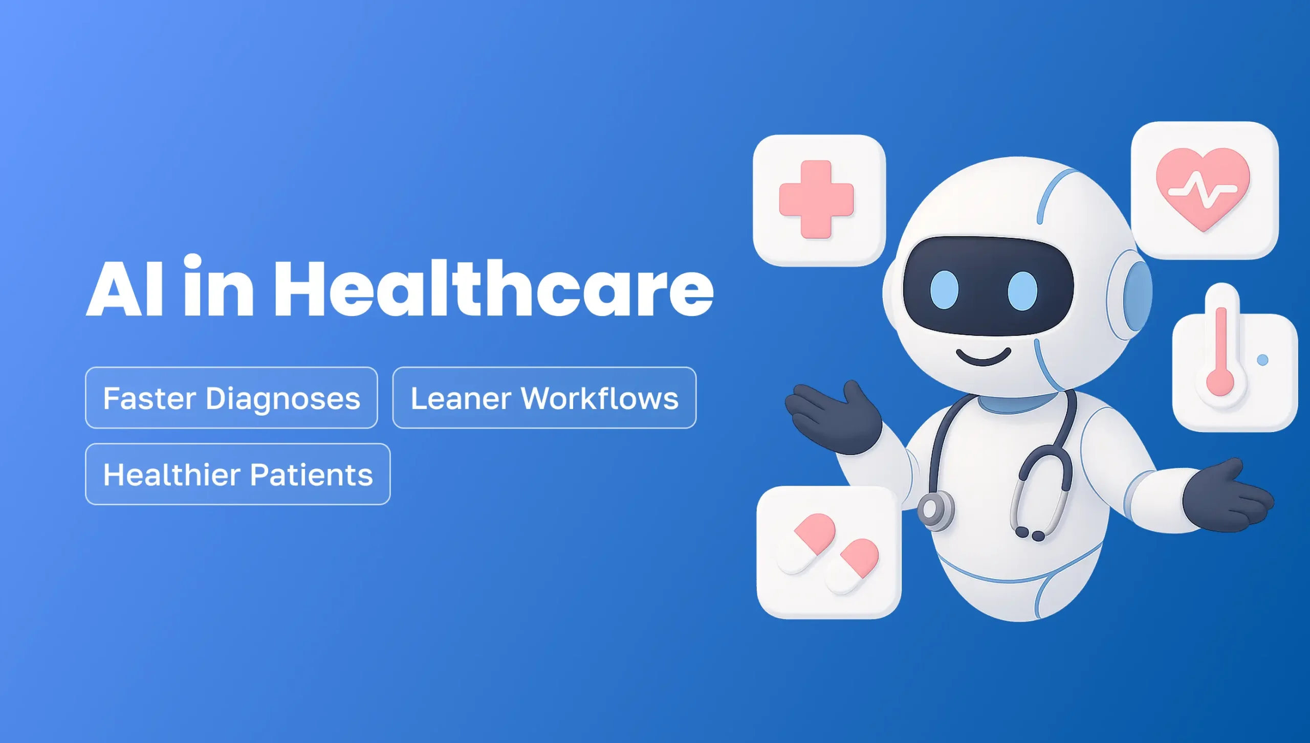 A cover image for the article AI in Healthcare: Use Cases and Benefits of AI Healthcare