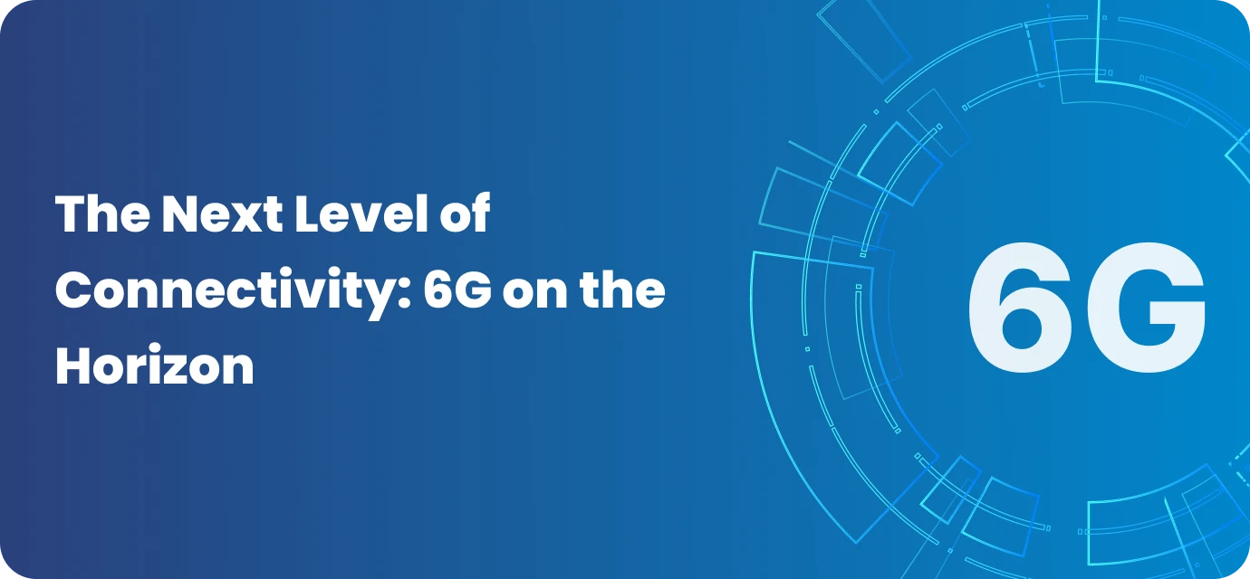 The future of connectivity with 6G concept and digital network design.