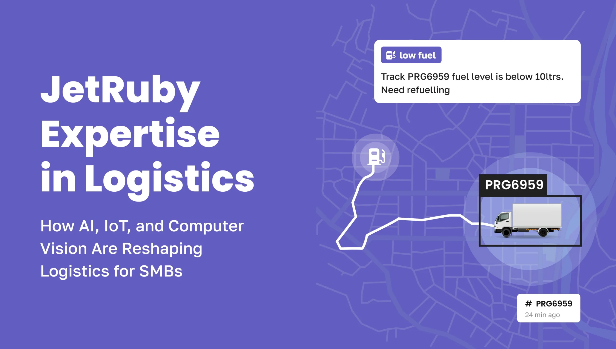 JetRuby logistics expertise using AI, IoT, and computer vision to optimize SMB supply chain operations.