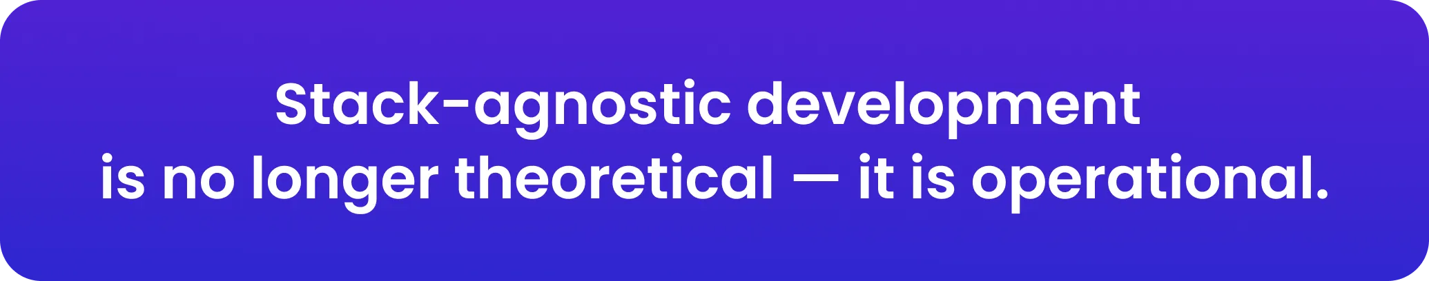 AI agents and stack agnostic development img 1 development